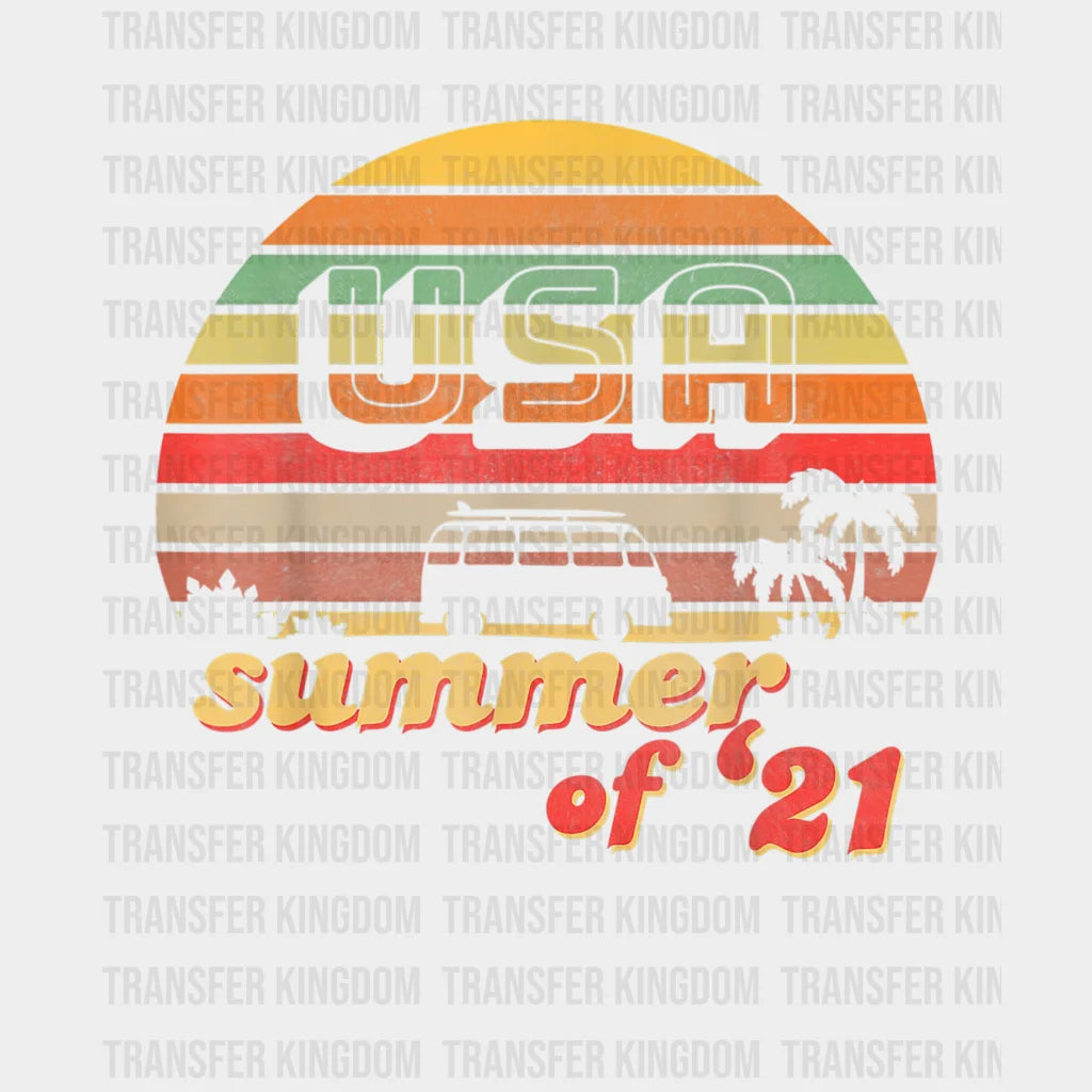 Usa Summer Of 21 Design - Dtf Heat Transfer