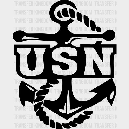 USN - Navy DTF Transfers - Adult Unisex - S & M (10’’) / Dark Color Design (See Imaging)