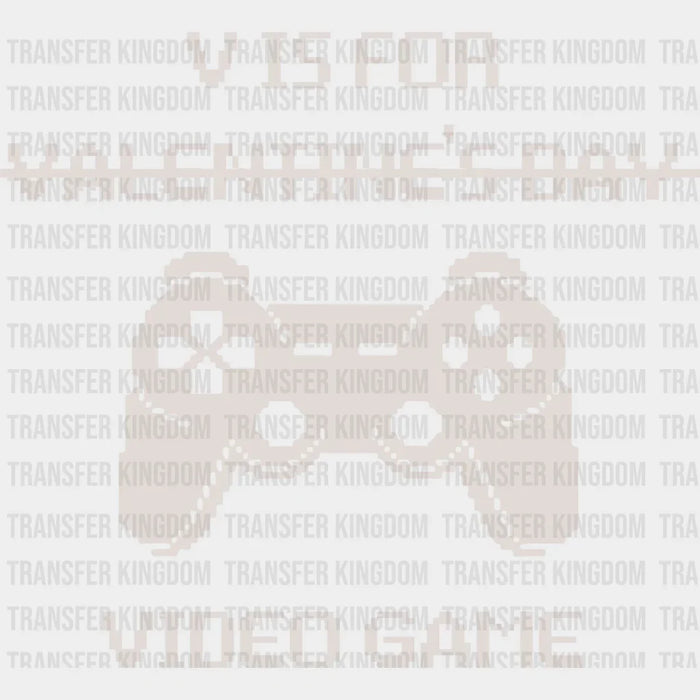 V is for Video Games Valentine Design - DTF heat transfer