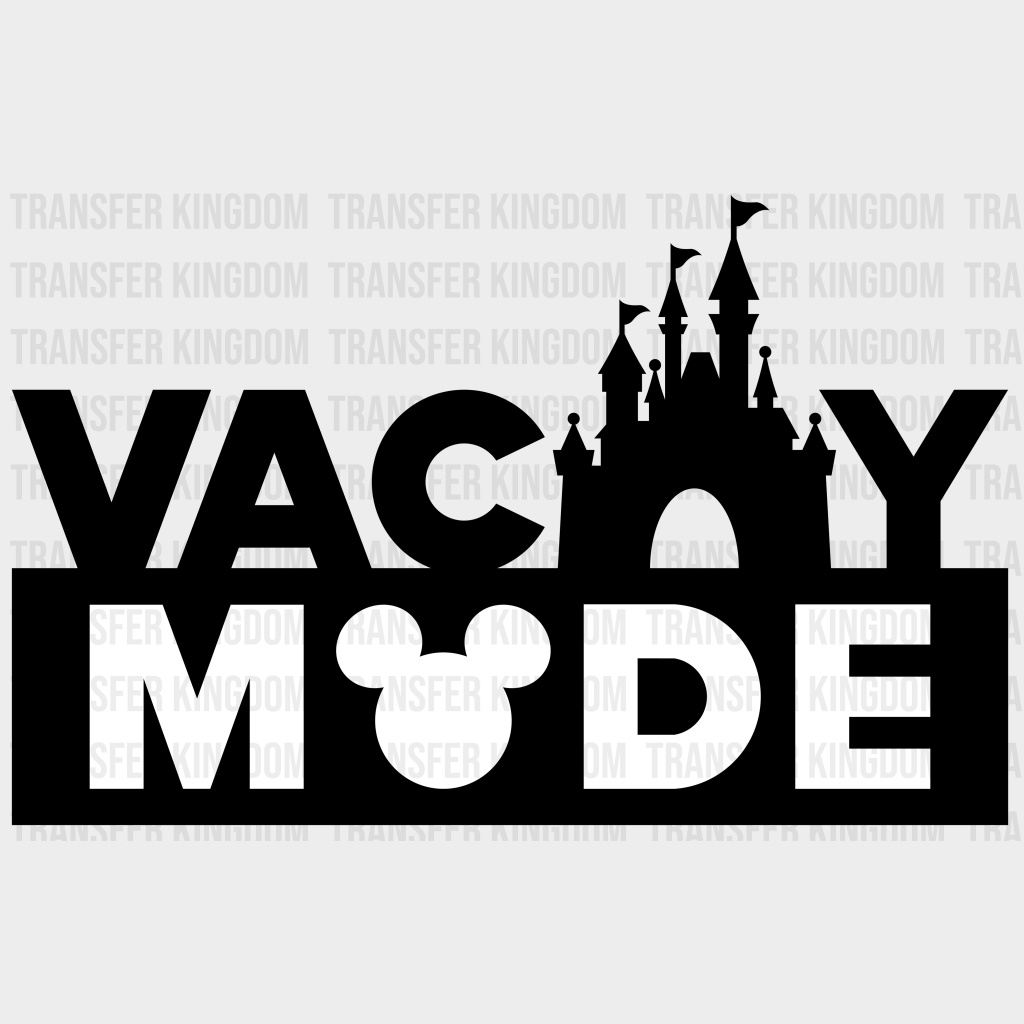 Vacay Mode Mickey And Minnie Design - Dtf Heat Transfer Unisex S & M ( 10 ) / Dark Color (See