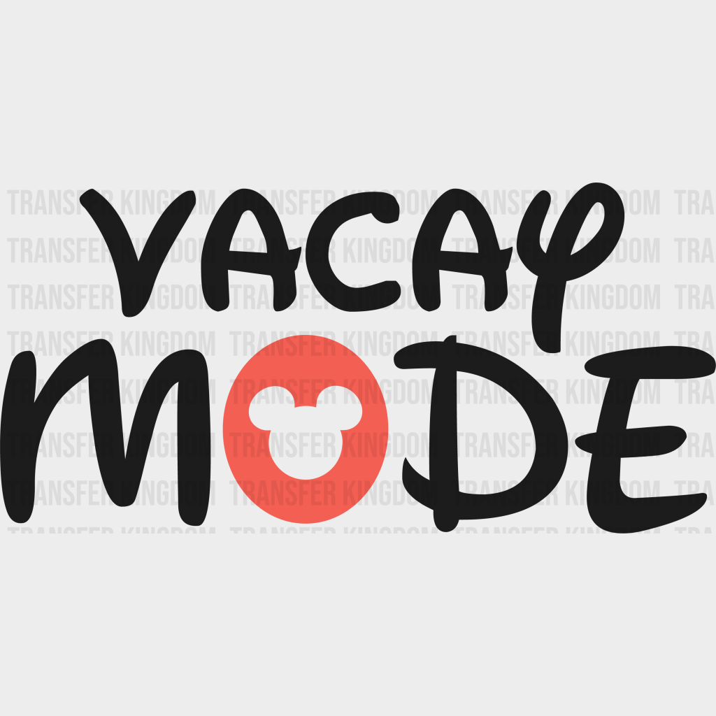 Vacay Mode Mickey Design - Dtf Heat Transfer Unisex S & M ( 10 ) / Dark Color (See Imaging)