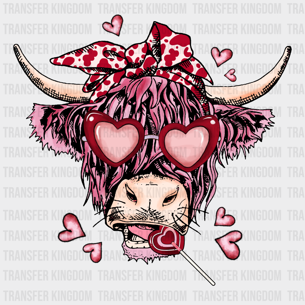 VALENTINE BULL XOXO - DTF heat transfer - transfer-kingdom