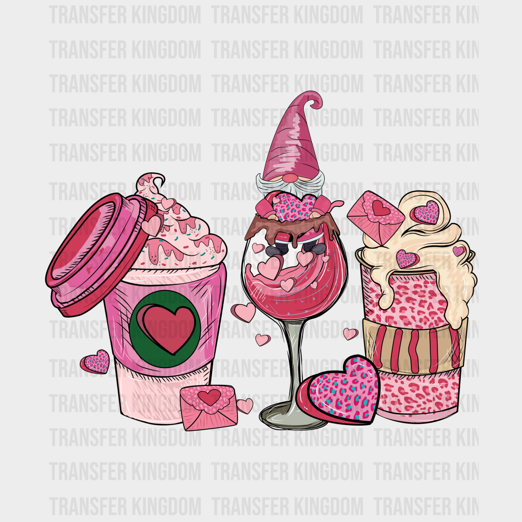 VALENTINE DRINKS - DTF heat transfer - transfer-kingdom