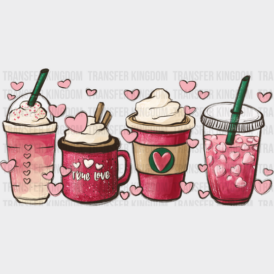 Valentine Drinks - Valentine’s Day DTF Transfer