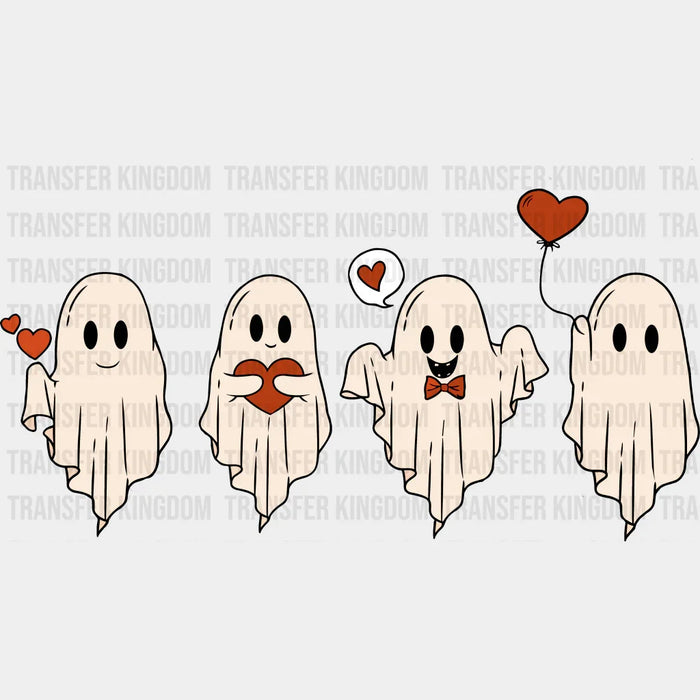 Valentine Ghosts Valentine's Day Design - DTF heat transfer