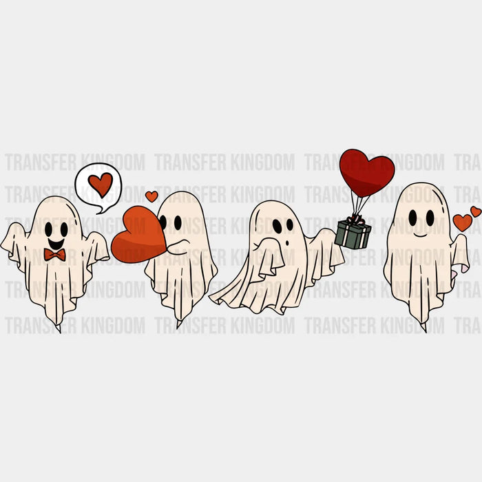 Valentine Ghosts Valentine's Day Design - Valentine's Day DTF heat transfer