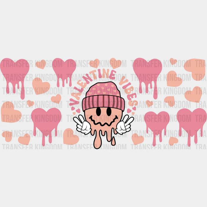 Valentine Vibes - Valentine's Day Cup Wrap UV Sticker Permanent UV DTF Decal
