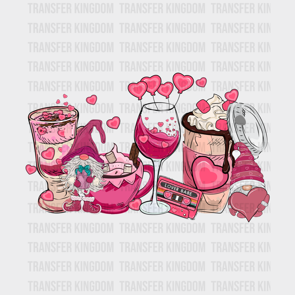 VALENTINES DAY DRINKS - DTF heat transfer - transfer-kingdom