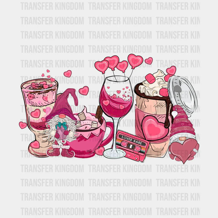 VALENTINES DAY DRINKS - DTF heat transfer