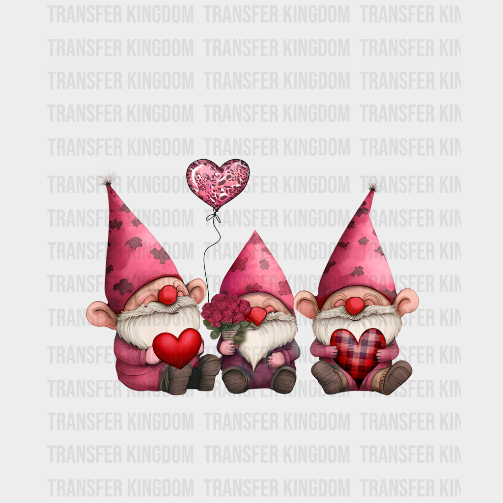 VALENTINES DAY LITTLE GNOMES - DTF heat transfer - transfer-kingdom