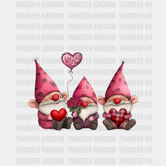 VALENTINES DAY LITTLE GNOMES - DTF heat transfer