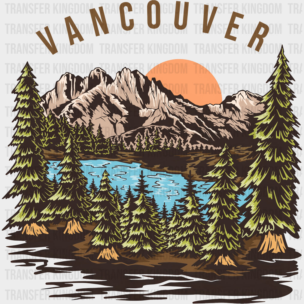 Vancouver - Hiking DTF Transfers Adult Unisex - S & M (10’’) / Dark Color Design (See Imaging)