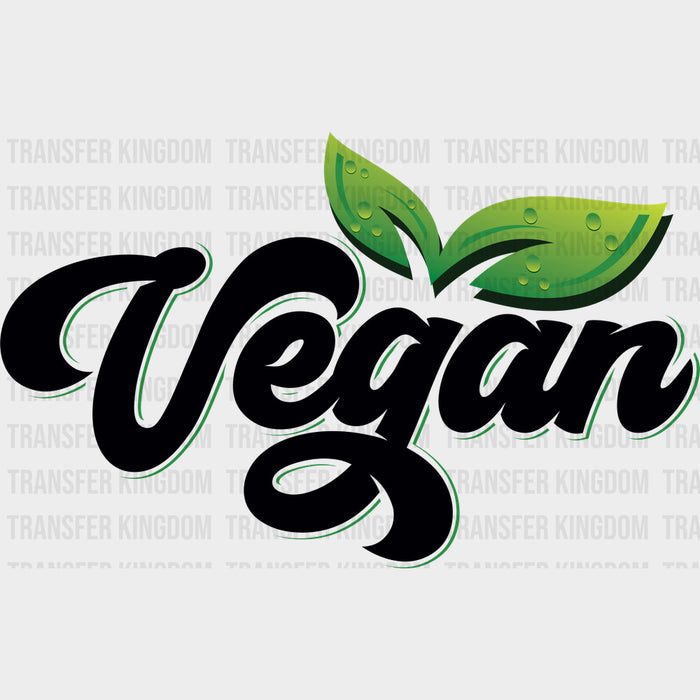 Vegan, B&W Text - Vegan DTF Transfers