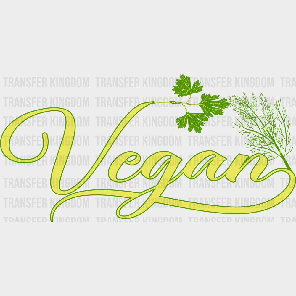 Vegan Cursive Text - Vegan DTF Transfers