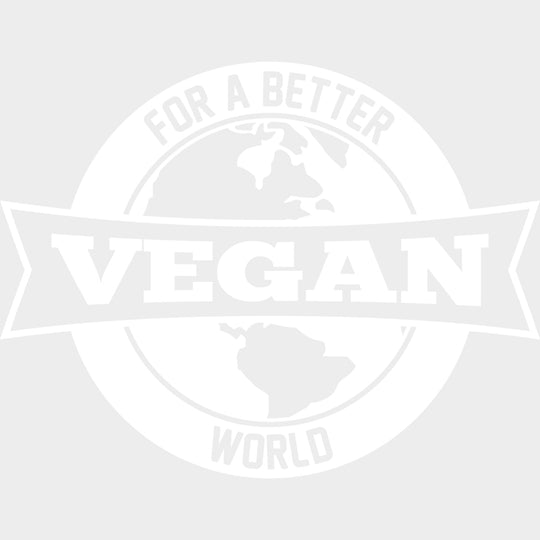 Vegan For A Better World - Vegan DTF Transfers - Adult Unisex - S & M (10’’) / Light Color Design (See Imaging)