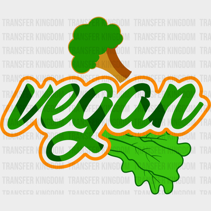 Vegan, Orange & Green - Vegan DTF Transfers