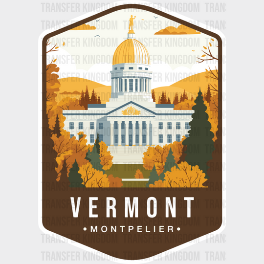 Vermont Montpelier - States & Cities DTF Transfer