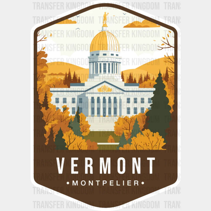 Vermont Montpelier - States & Cities DTF Transfer