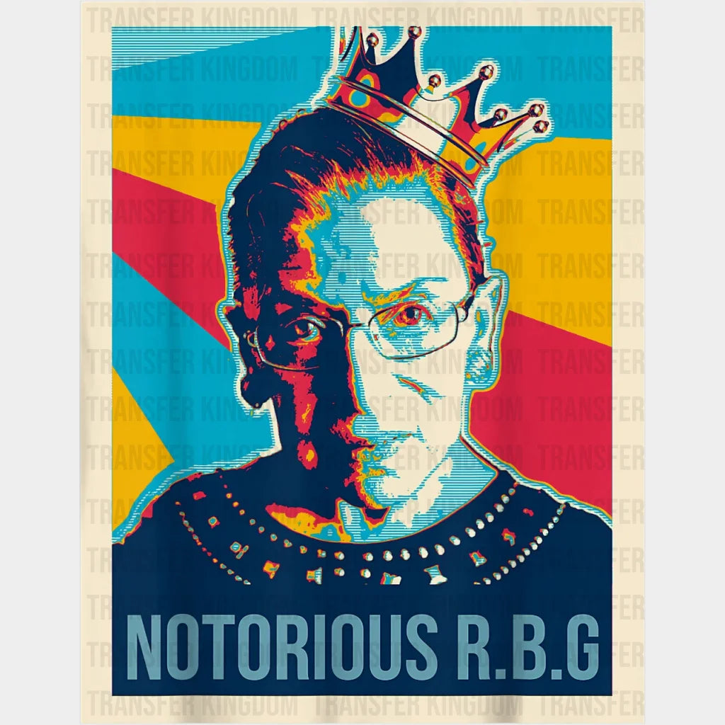 Vintage Notorious Rbg Design - Dtf Heat Transfer