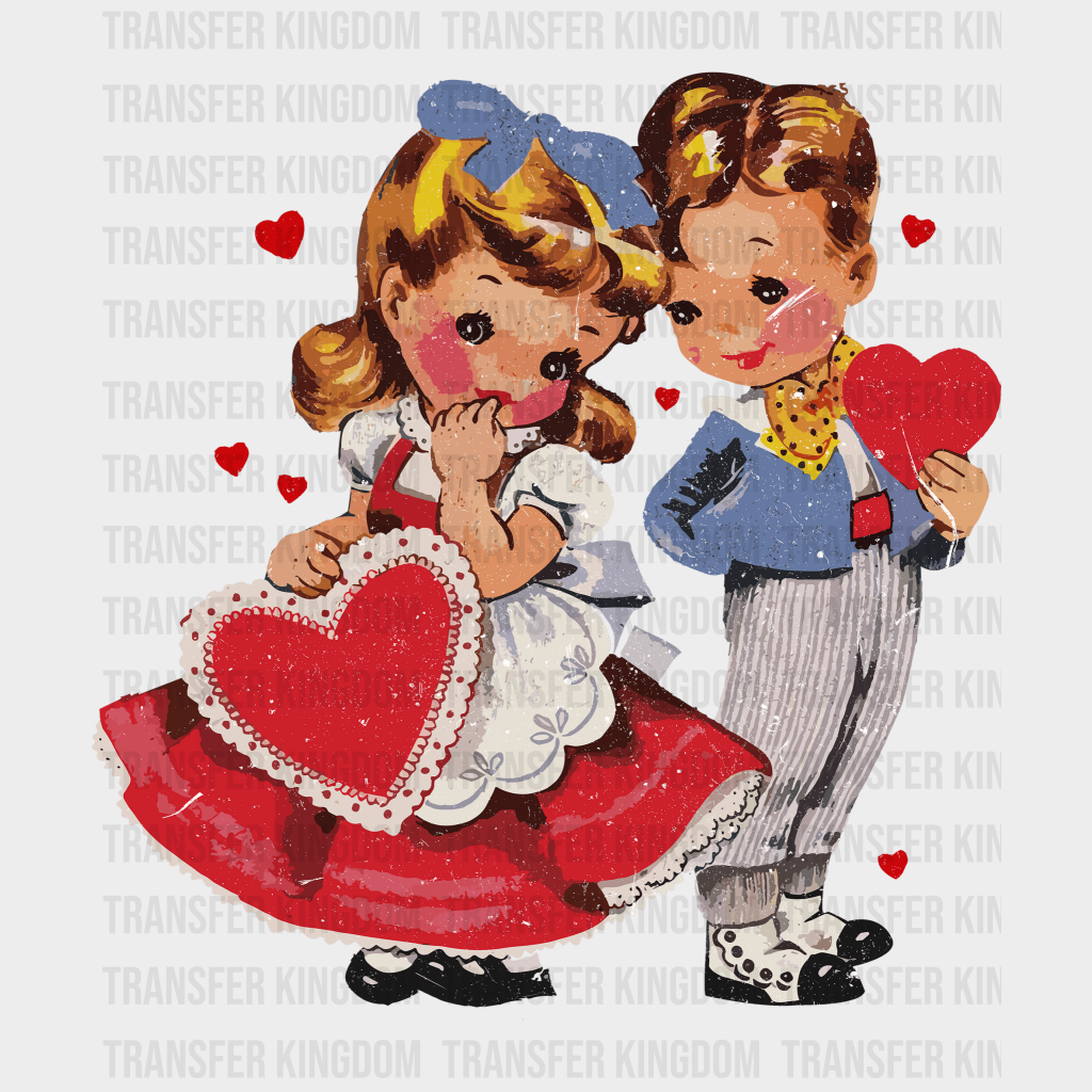 Vintage Valentine Valentines Day Design - Dtf Heat Transfer