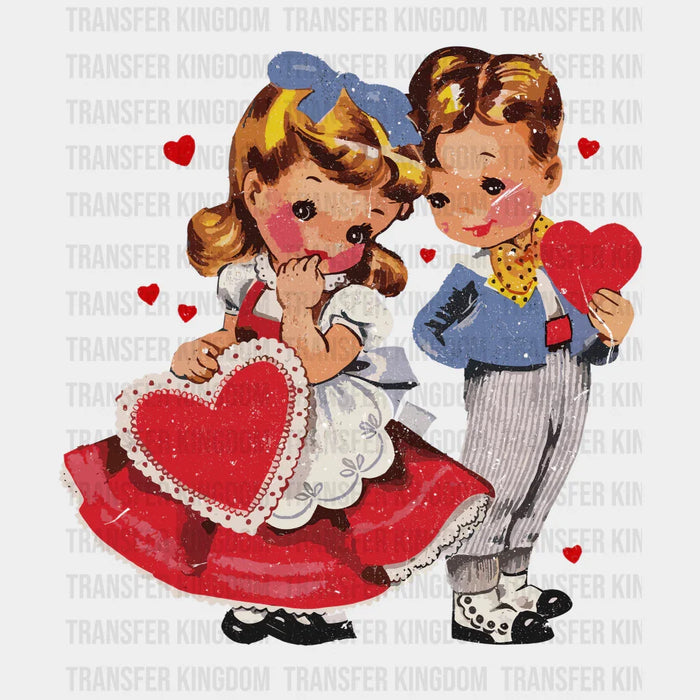 Vintage Valentine Valentine's Day Design - DTF heat transfer