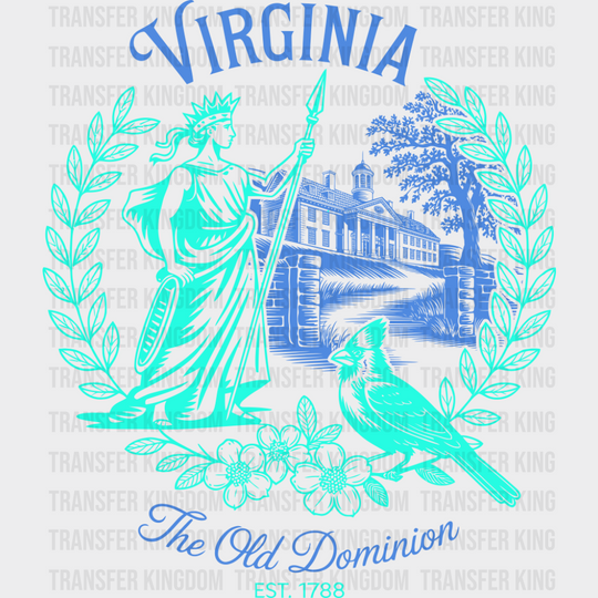 Virginia The Old Dominion - States & Cities DTF Transfer