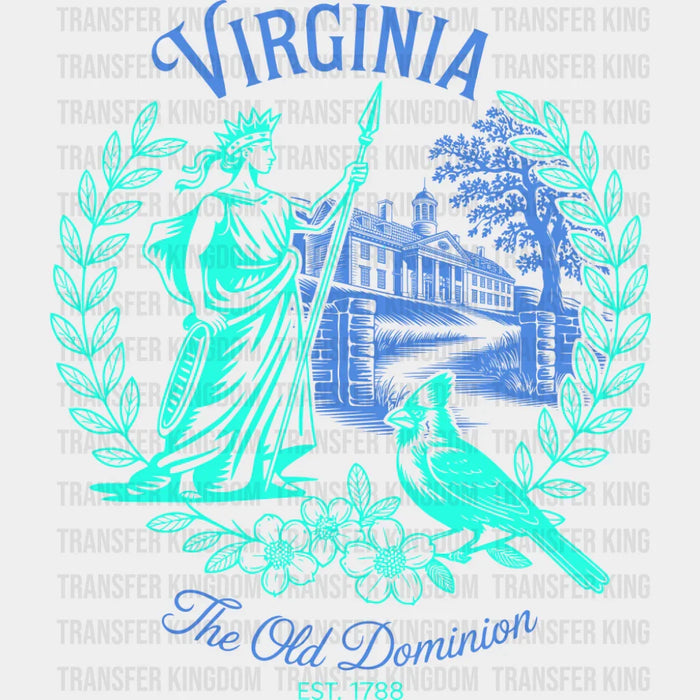 Virginia The Old Dominion - States & Cities DTF Transfer
