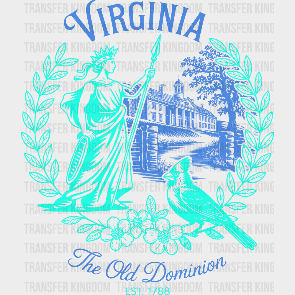 Virginia The Old Dominion - States & Cities DTF Transfer