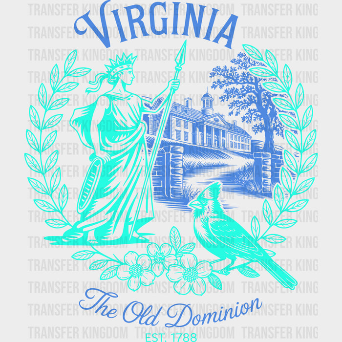 Virginia The Old Dominion - States & Cities DTF Transfer
