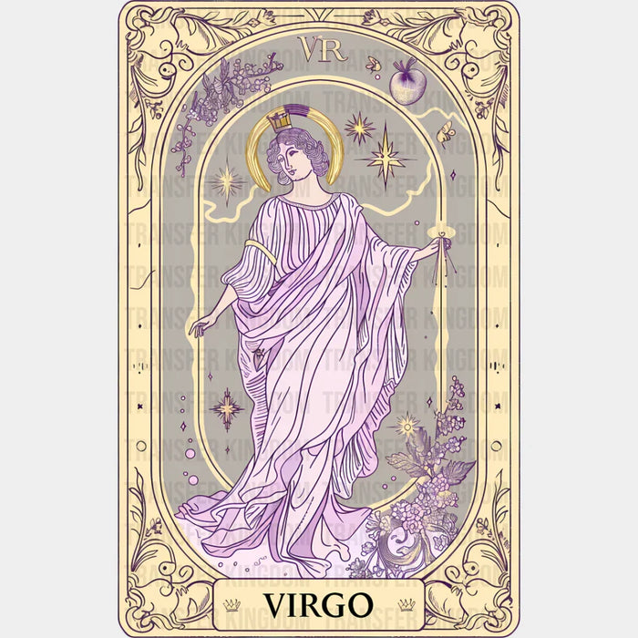 Virgo Tarot Card - Zodiacs & Horoscopes DTF Transfer