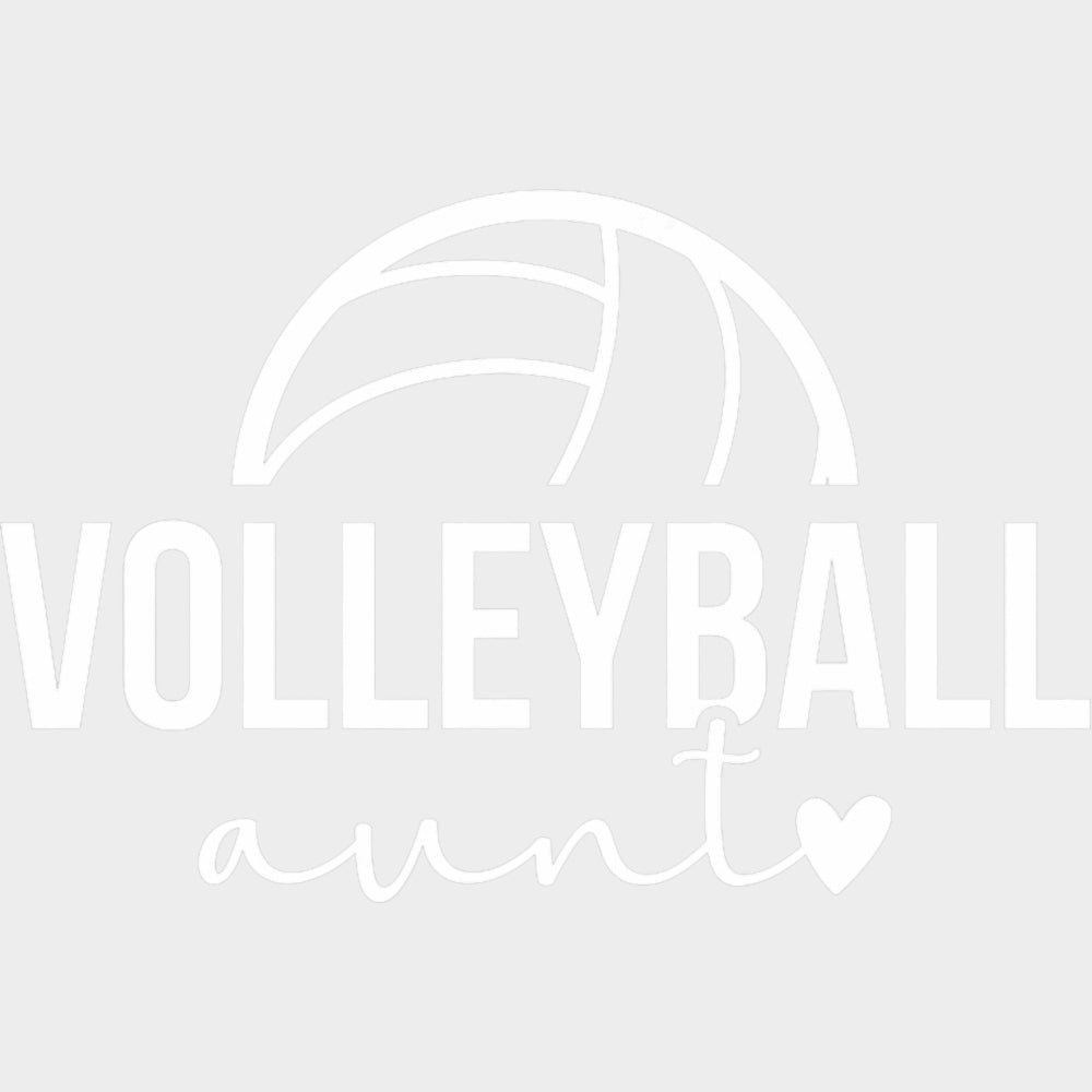 Volleyball Aunt - Volleyball DTF Transfers transfer-kingdom Light Color Design (See Imaging)
