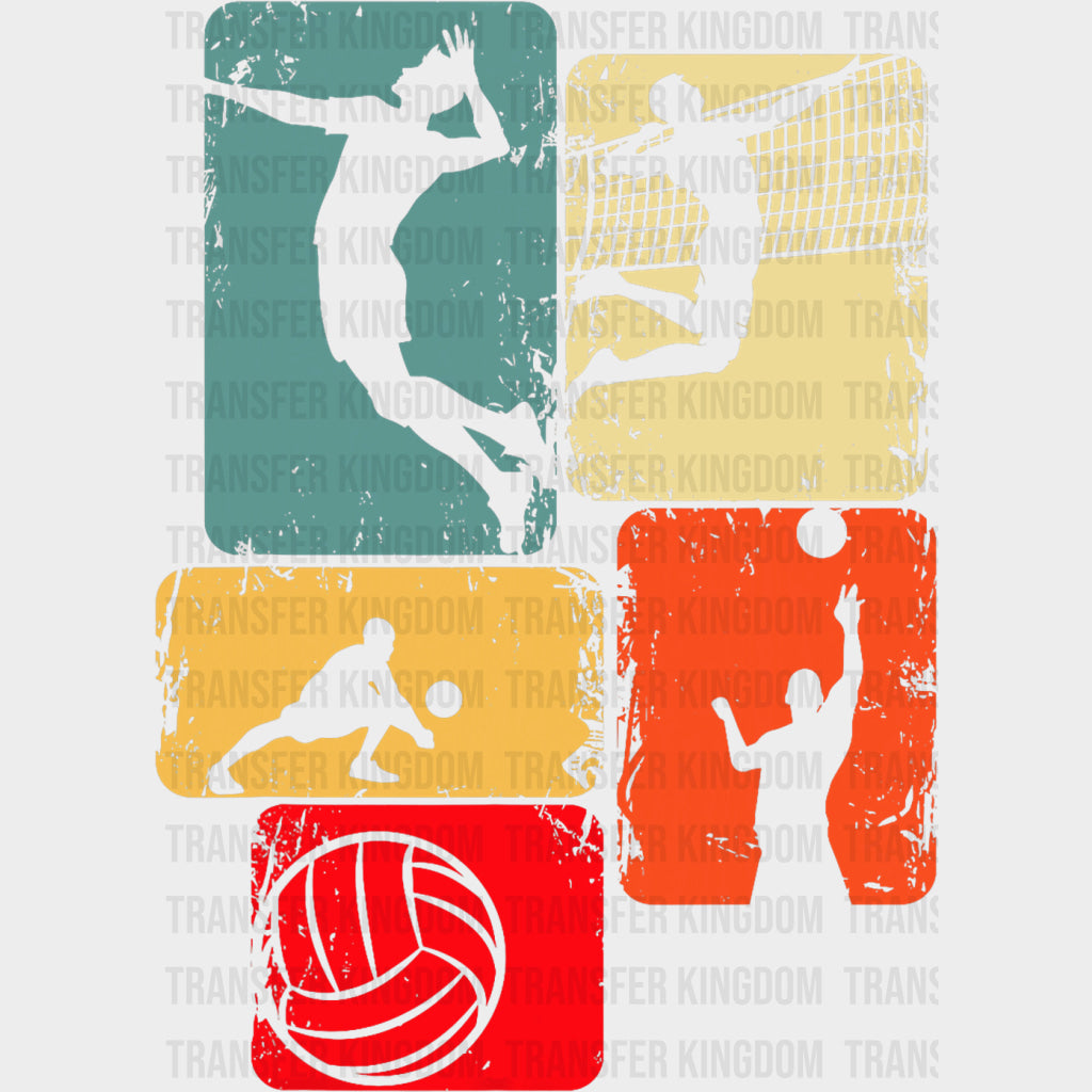 Volleyball Collage - Volleyball DTF Transfers transfer-kingdom