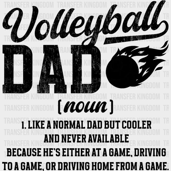 Volleyball Dad Definition - Volleyball DTF Transfers