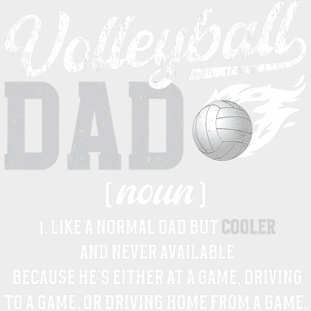 Volleyball Dad Definition - Volleyball DTF Transfers Adult Unisex - S & M (10’’) / Light Color Design (See Imaging)