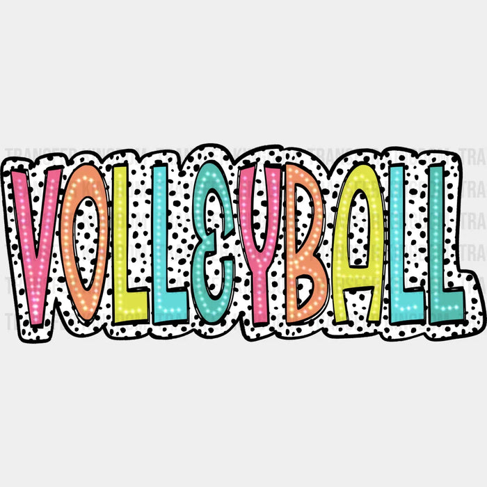 Volleyball Dalmatian Design - Volleyball DTF Heat Transfer