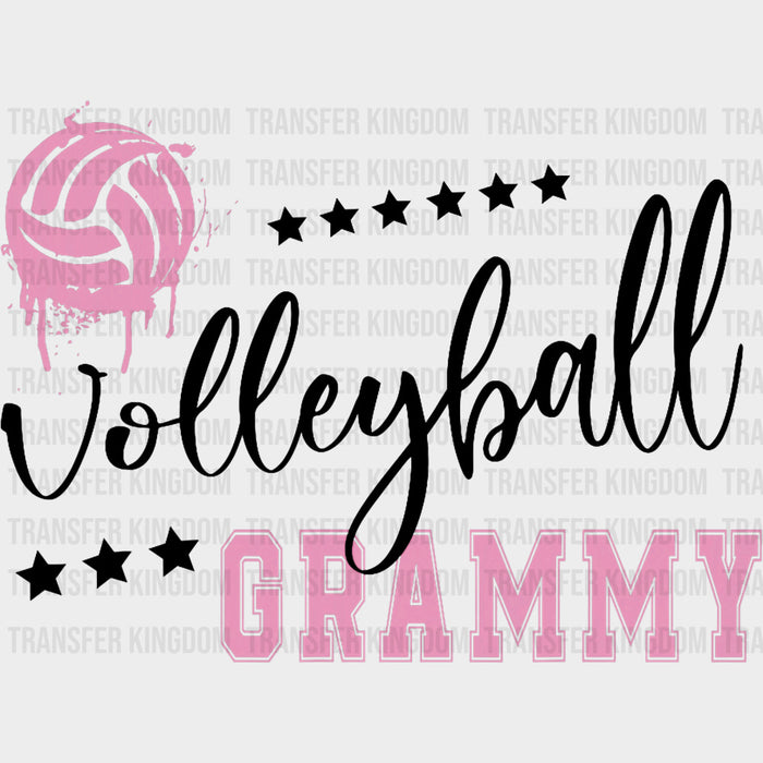 Volleyball Grammy, Stars - Volleyball DTF Transfers