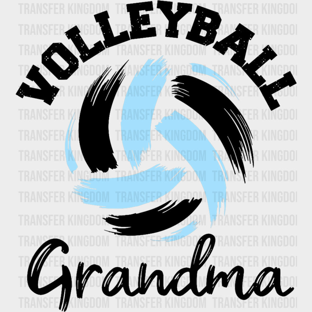 Volleyball Grandma Blue Color - Volleyball DTF Transfers Adult Unisex - S & M (10’’) / Dark Color Design (See Imaging)