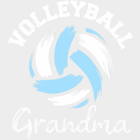 Volleyball Grandma Blue Color - Volleyball DTF Transfers Adult Unisex - S & M (10’’) / Light Color Design (See Imaging)