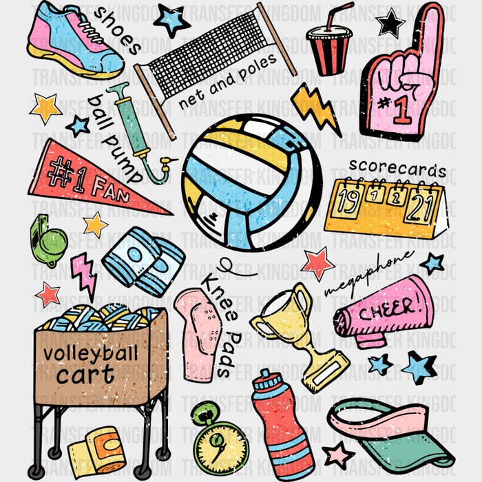 Volleyball Items - Volleyball DTF Transfers