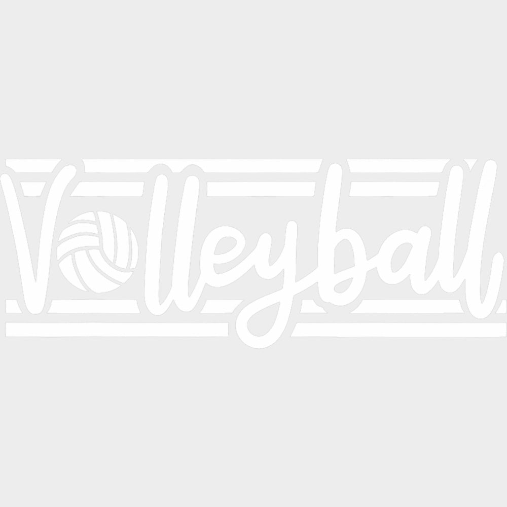 Volleyball Lines - Volleyball DTF Transfers Adult Unisex - S & M (10’’) / Light Color Design (See Imaging)