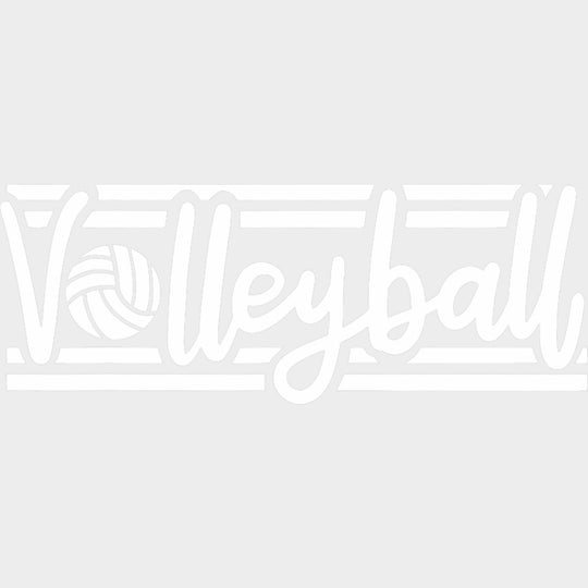 Volleyball Lines - Volleyball DTF Transfers Adult Unisex - S & M (10’’) / Light Color Design (See Imaging)