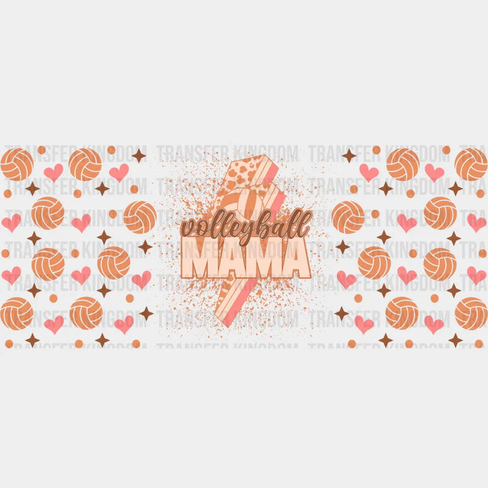 Volleyball Mama - Volleyball Cup Wrap UV Sticker Permanent UV DTF Decal