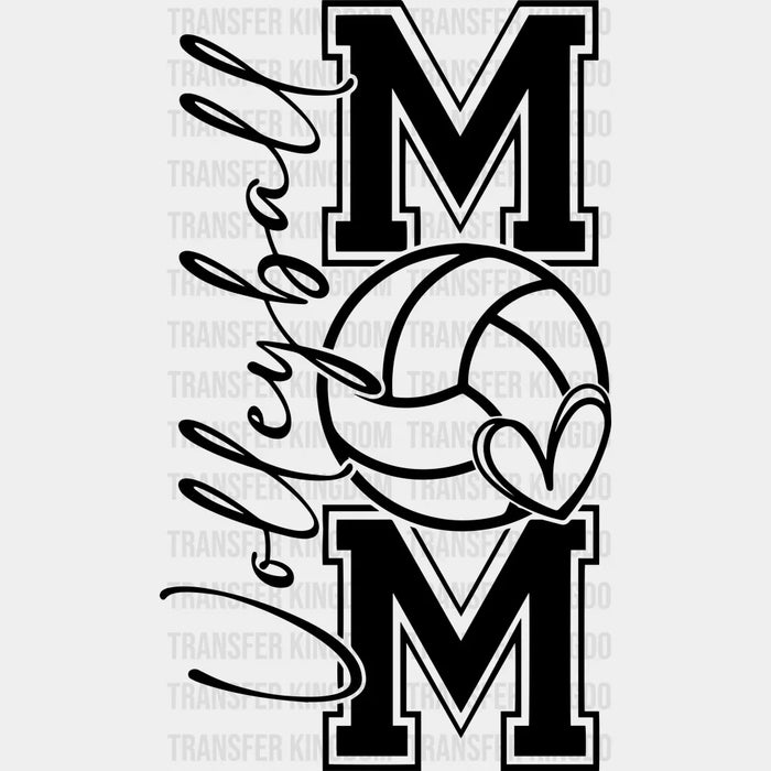Volleyball Mom B&W - Volleyball DTF Heat Transfer