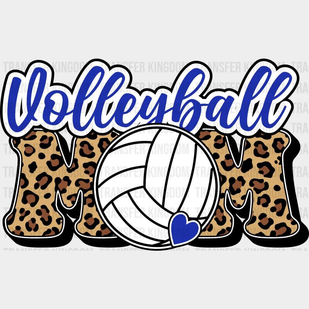 Volleyball Mom Leopard Dtf Transfer