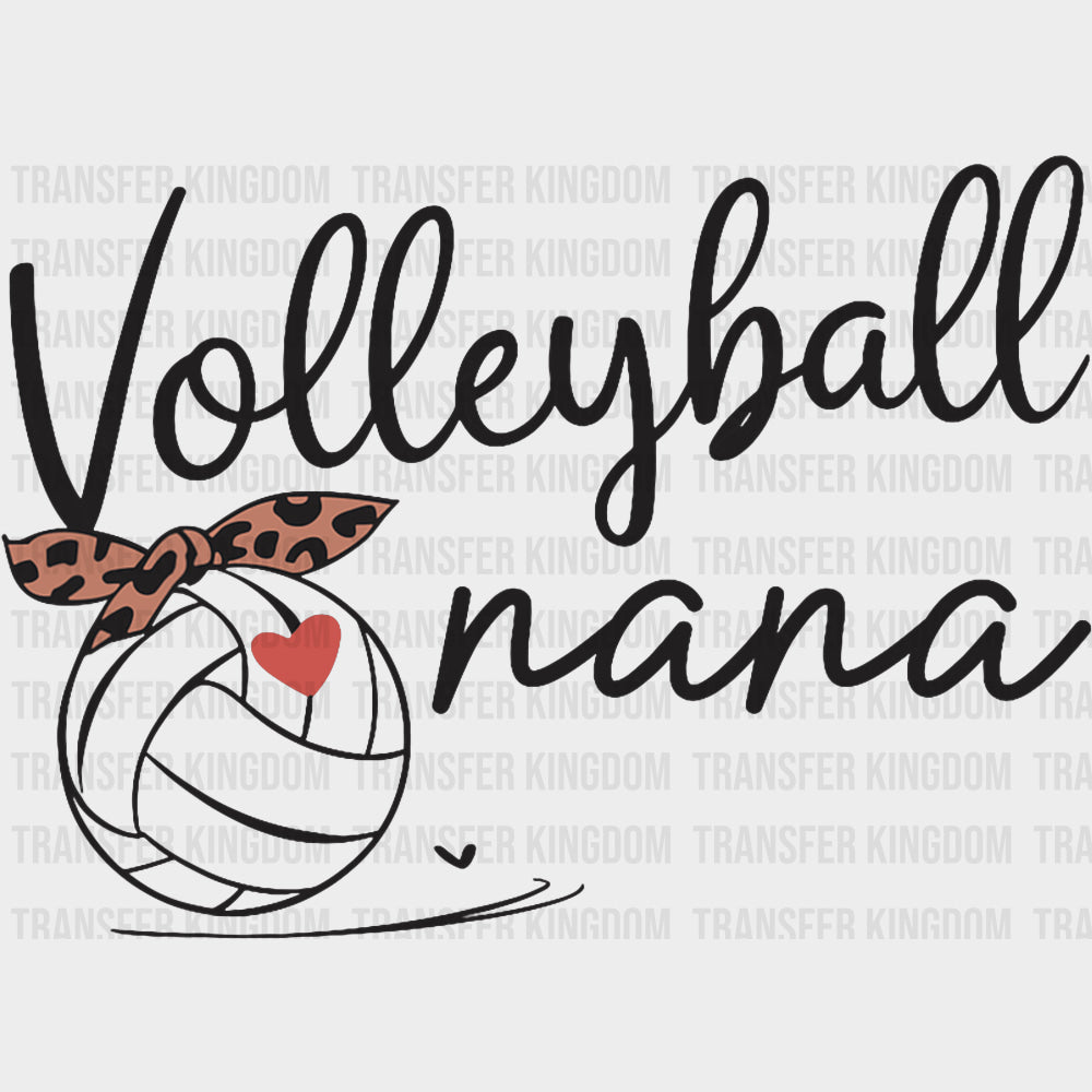 Volleyball Nana - Volleyball DTF Transfers Adult Unisex - S & M (10’’) / Dark Color Design (See Imaging)