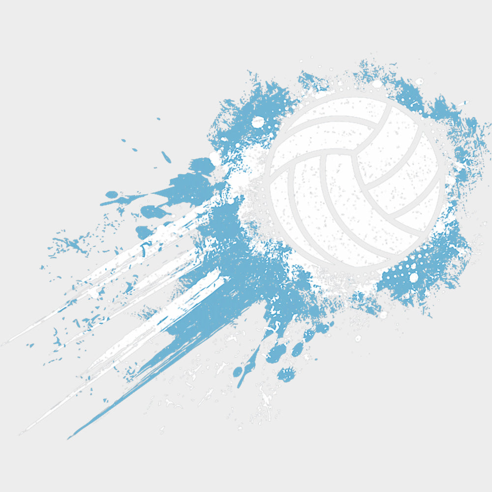 Volleyball Teal Color Design - Volleyball DTF Transfers Adult Unisex - S & M (10’’) / Light Color Design (See Imaging)