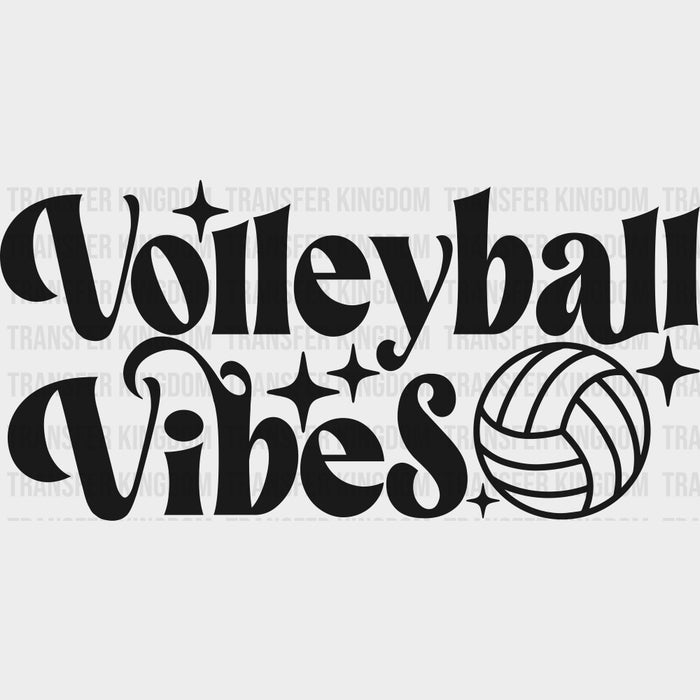 Volleyball Vibes, Stars - Volleyball DTF Transfers