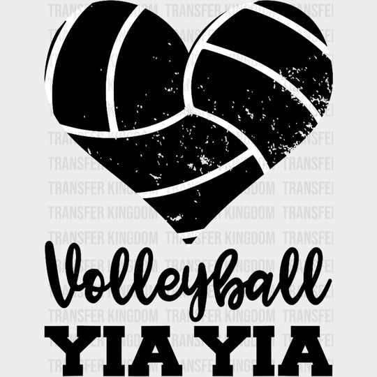Volleyball Yia Yia - Volleyball DTF Transfers Adult Unisex - S & M (10’’) / Dark Color Design (See Imaging)