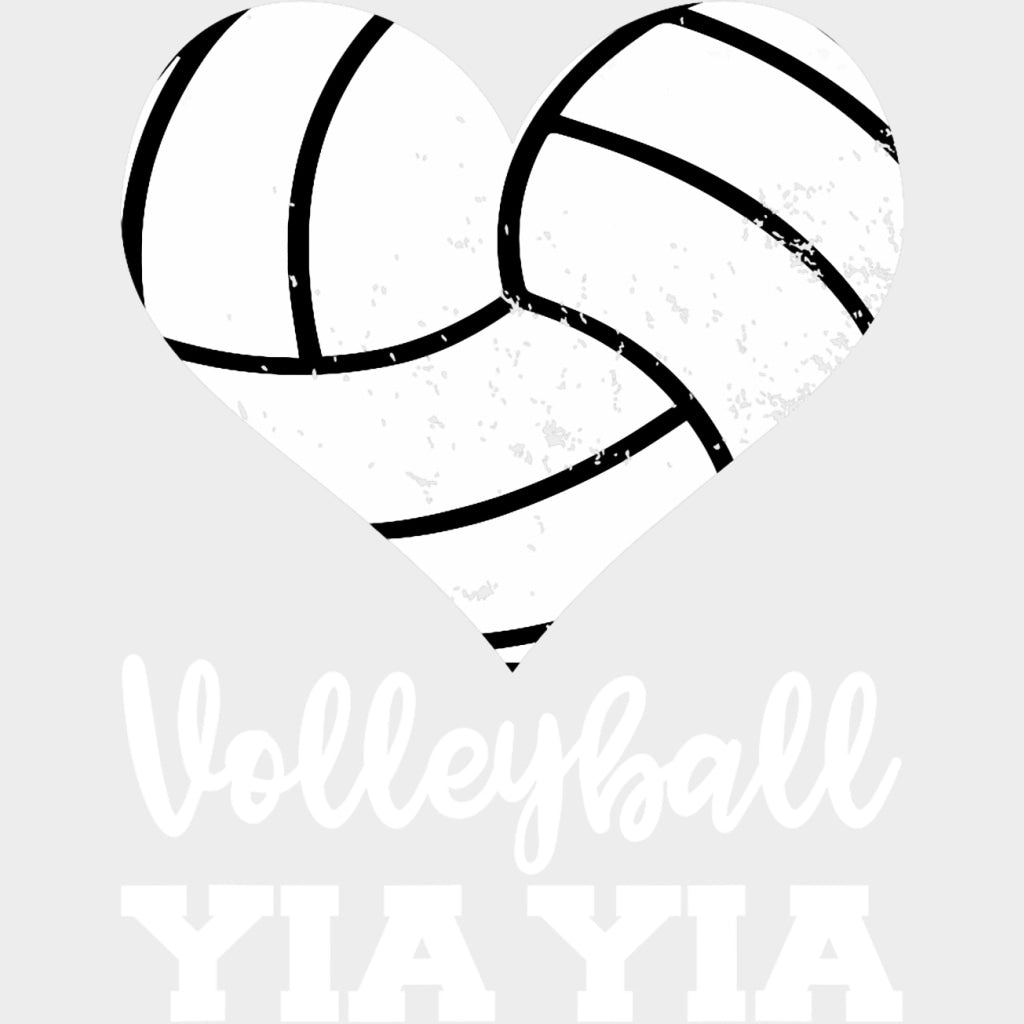 Volleyball Yia Yia - Volleyball DTF Transfers Adult Unisex - S & M (10’’) / Light Color Design (See Imaging)