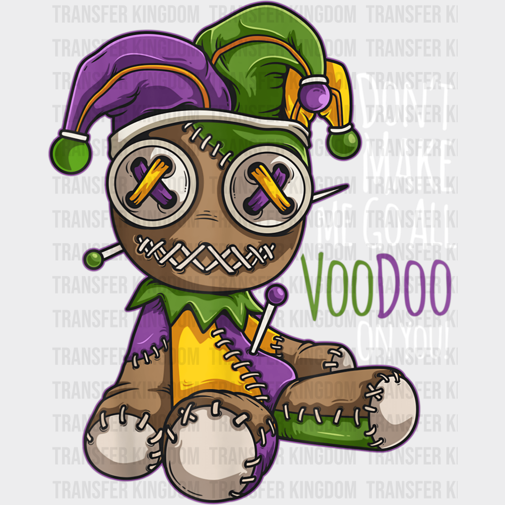 Voodoo Mardi Gras Design- Dtf Heat Transfer